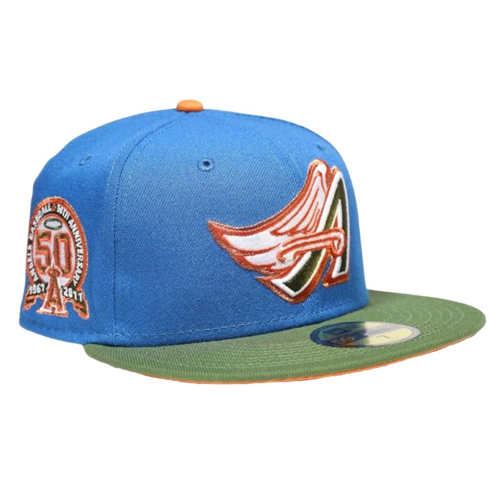 New Era Anaheim Angels 59FIFTY Fitted Hat Exclusive 50 Year Side Patch
